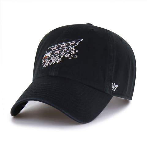 Men's '47  Black Washington Capitals Alternate Clean Up Adjustable Hat