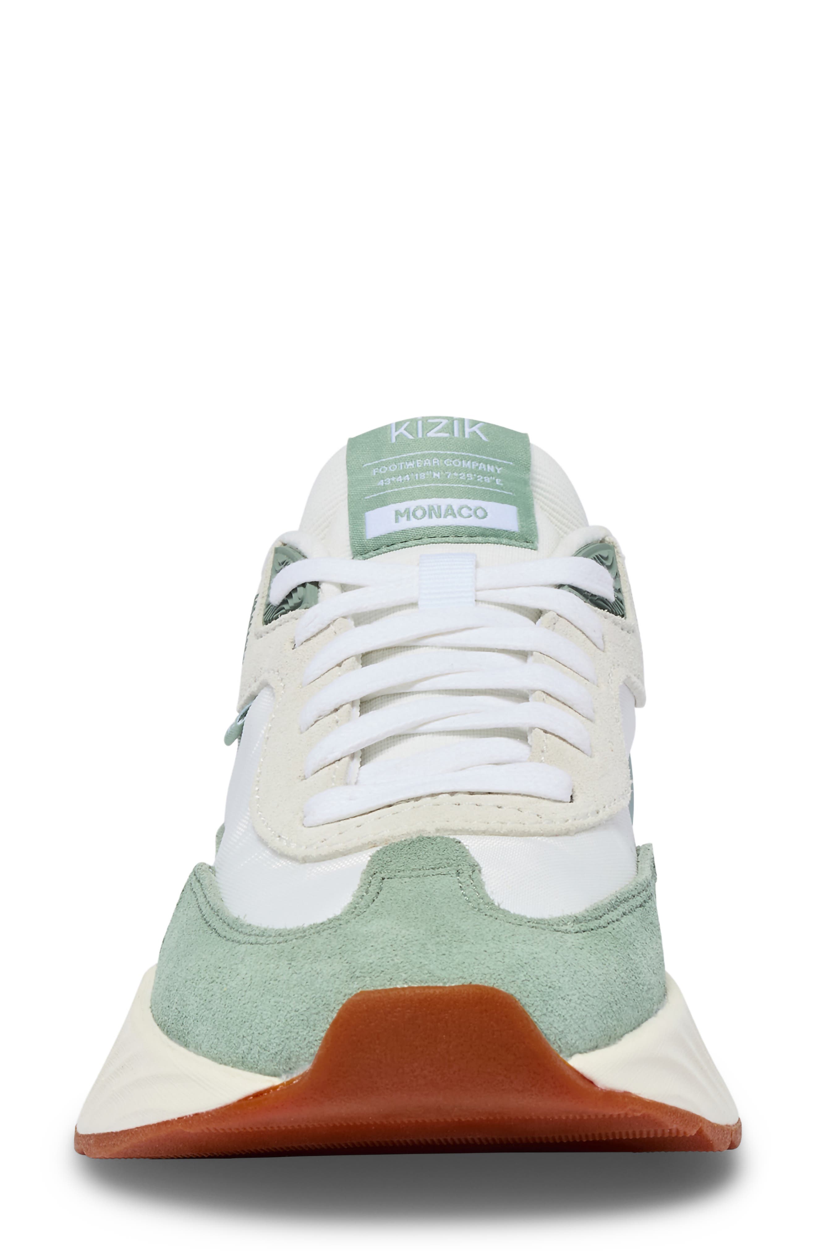 Monaco Hands-Free Sneaker, Alternate, color, WHITE/ICEBERG GREEN