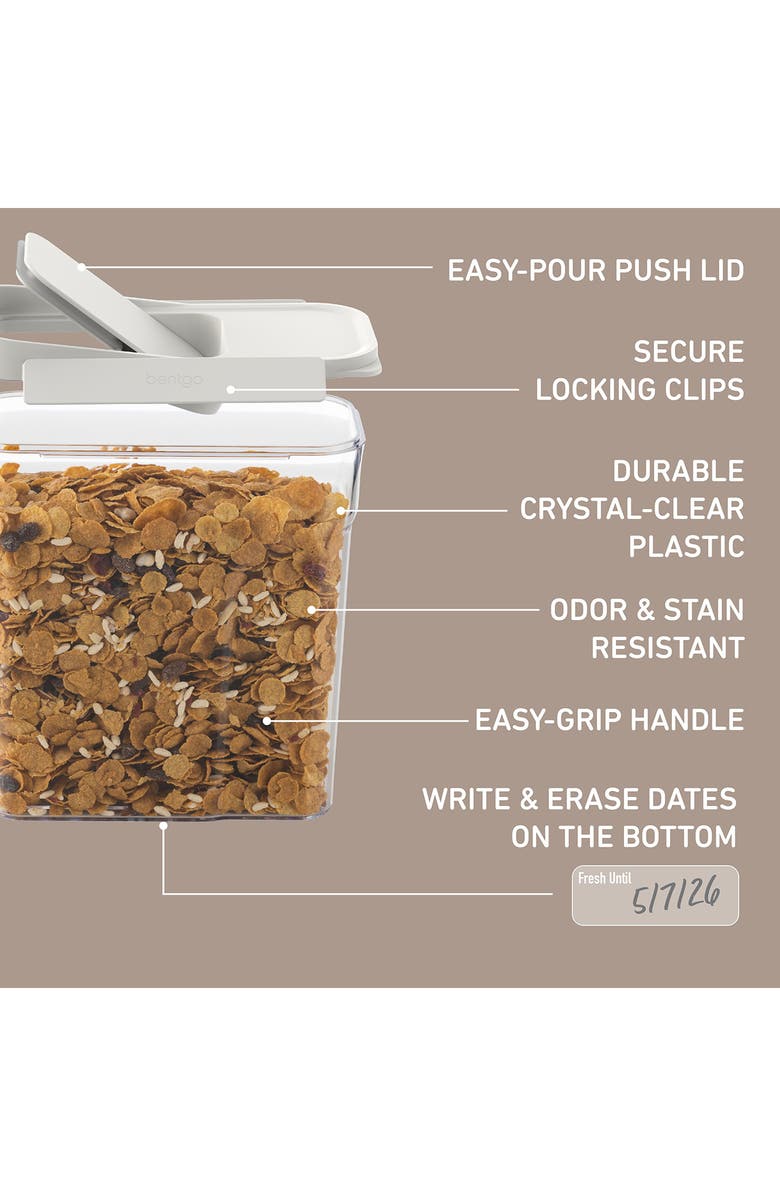 BENTGO 3-Piece Food Storage Container Set, Alternate, color, Snow