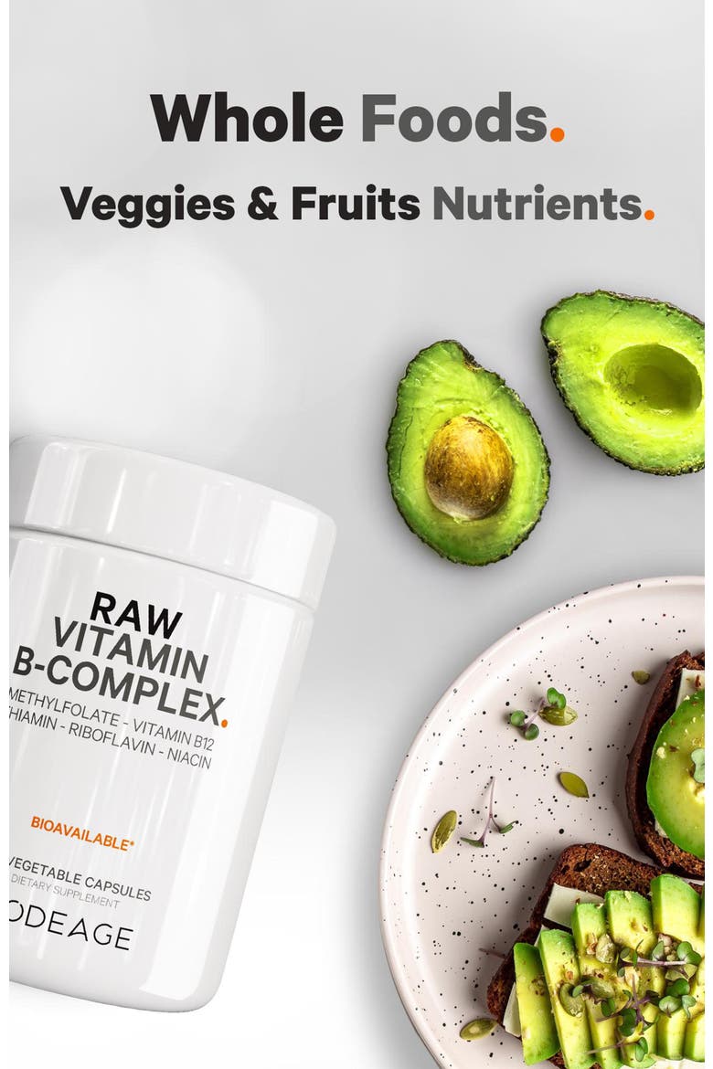 Raw Vitamin B-Complex Supplement, Alternate, color, White