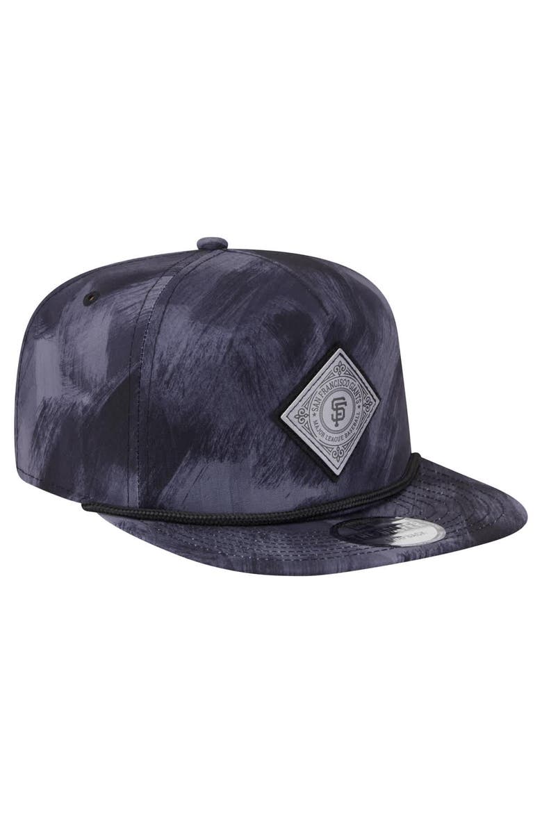 Men's New Era Navy San Francisco Giants Printed Golfer Snapback Hat, Alternate, color, Navy