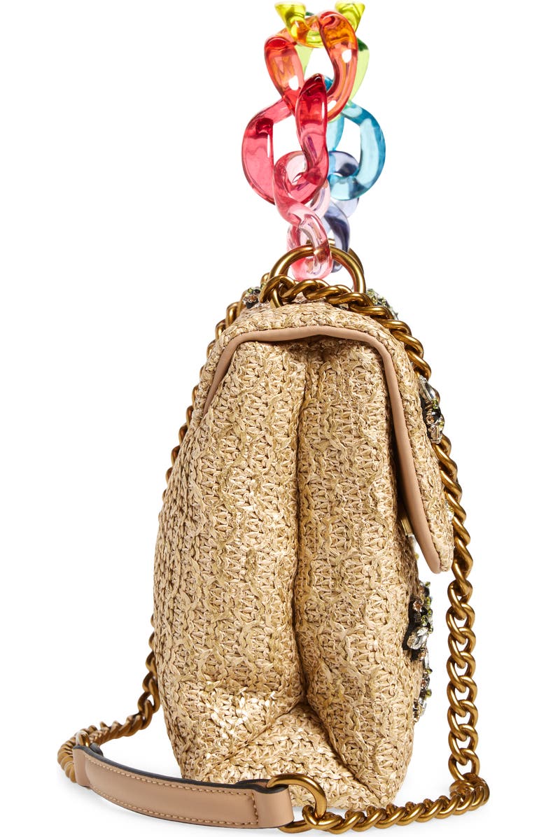Kurt Geiger London Kensington Raffia Crossbody Bag, Alternate, color,
