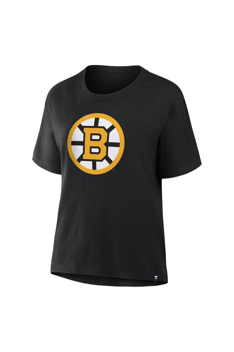 Women's Fanatics Black Boston Bruins Primary Logo Legacy T-Shirt, Alternate, color, Black