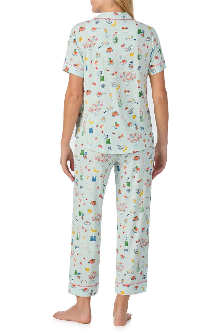 print crop pajamas, Alternate, color, LIGHT GREEN/ PT