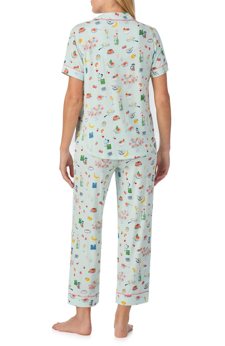 Kate Spade New York print crop pajamas, Alternate, color,