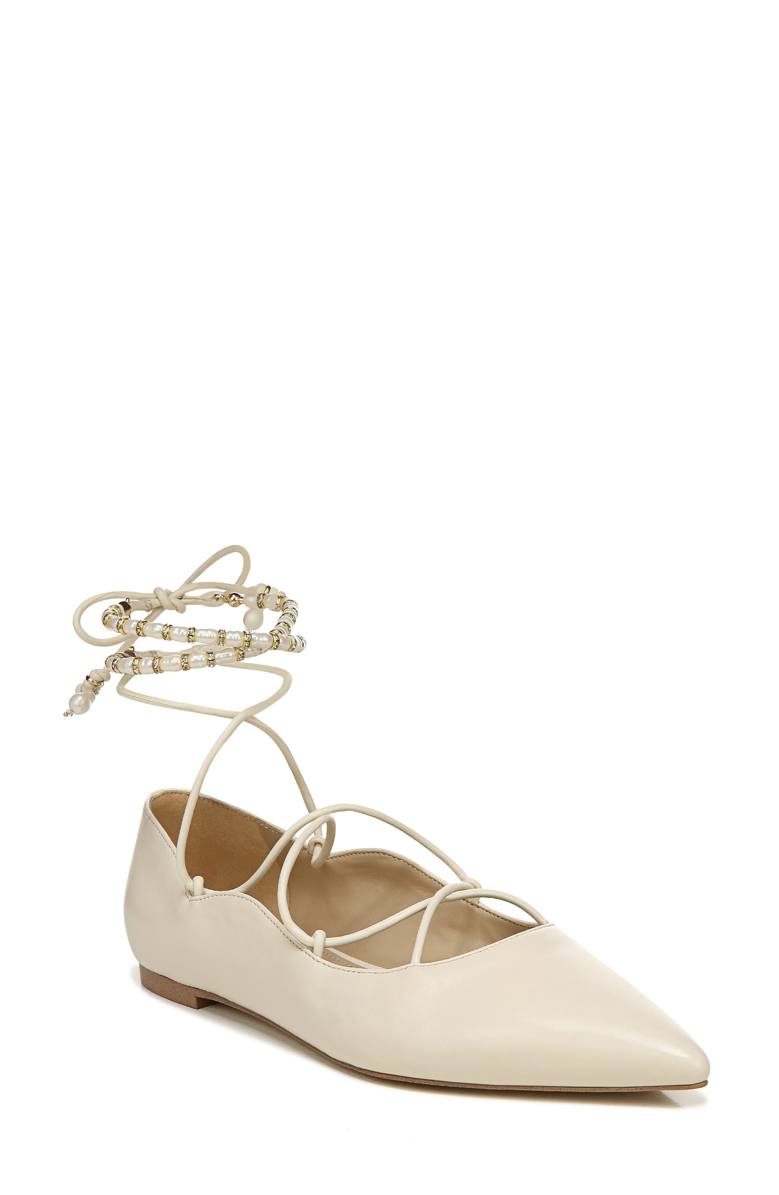 Winslet Ankle Strap Flat, Main, color, MODERN IVORY
