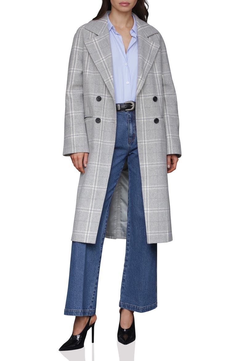 Walker Raglan Coat, Main, color, LIGHT GREY PLAID
