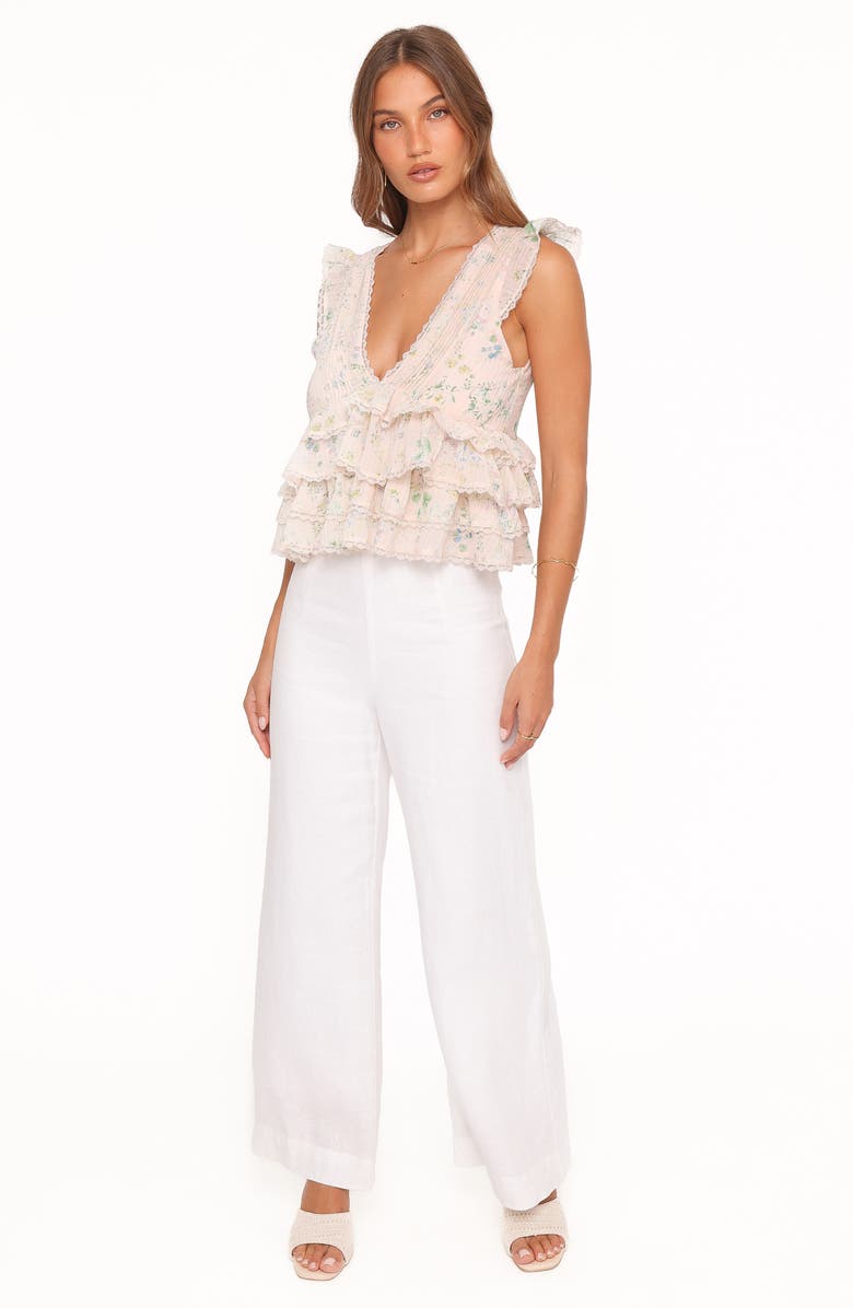 Petal & Pup Yana Ruffle Top, Alternate, color, Pastel Pink Floral