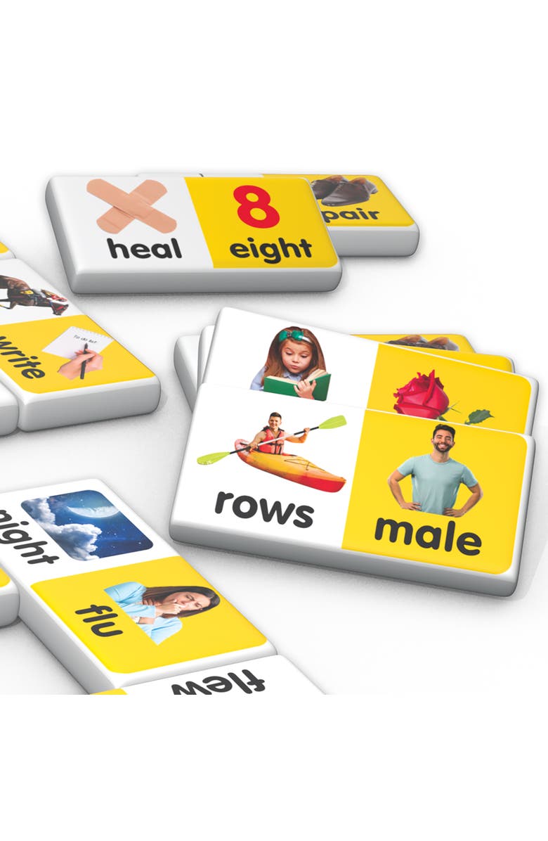 Junior Learning Homophone Dominoes Language Arts, Alternate, color, Multicolored