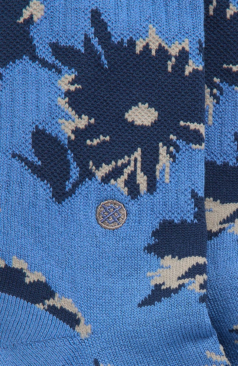 Stance Kids' Replica Combed Cotton Blend Crew Socks, Alternate, color, Capriblue