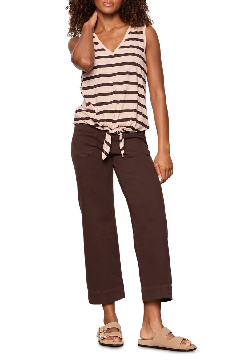 The Marine Crop Denim Pants, Alternate, color, RICH SOIL BROWN