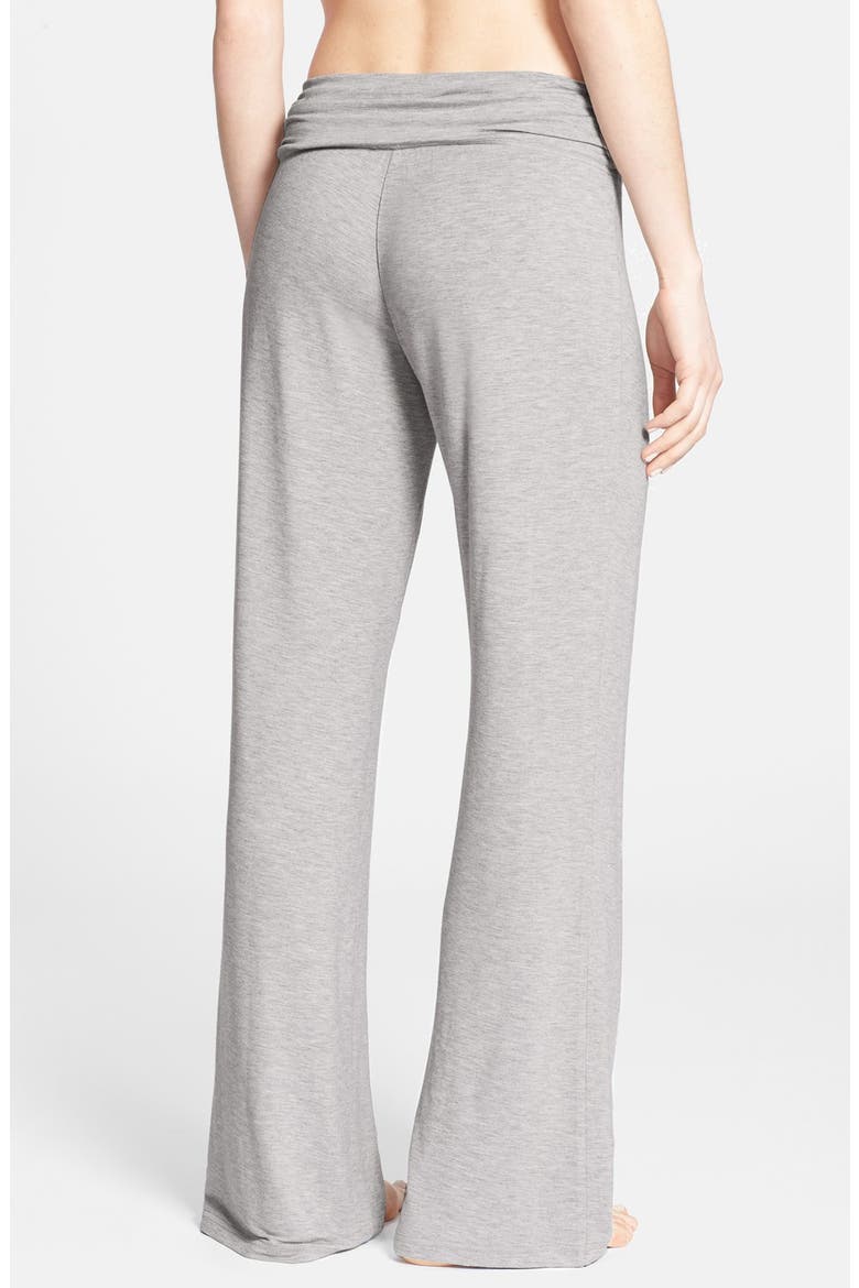 Ruched Waist Lounge Pants, Alternate, color, FAIR HEATHER