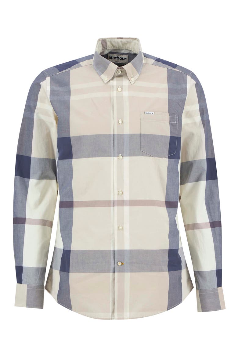 Harris Classic Fit Plaid Cotton Button-Down Shirt, Alternate, color, OBAN MIST TARTAN