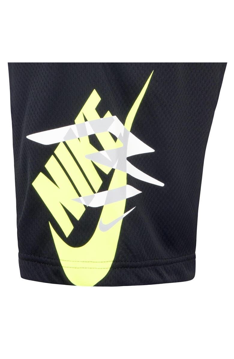 3 Brand Kids' Essential Mesh Shorts, Alternate, color, Black