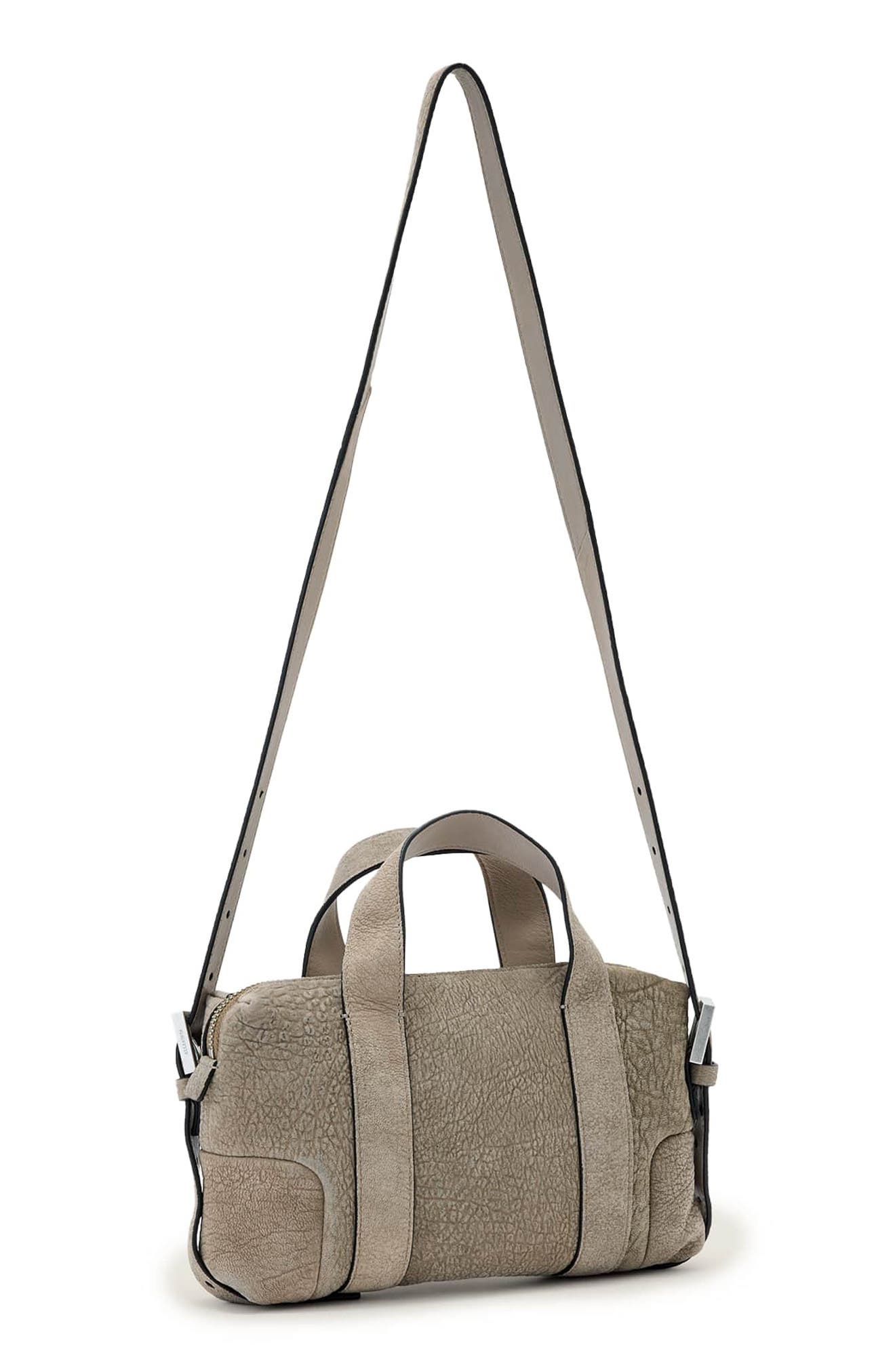 AllSaints Ares Compact Crossbody Bag, Alternate, color, Pebble Grey