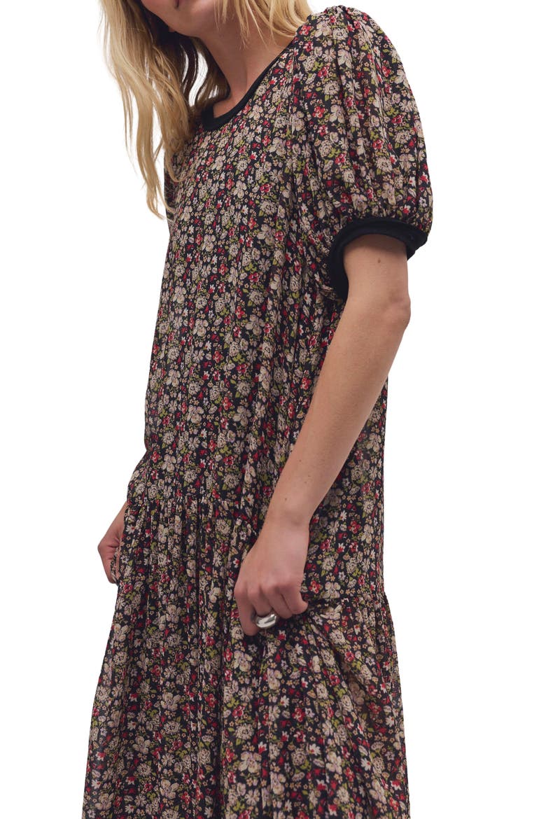 Courtside Crush Floral Maxi Dress, Alternate, color, BLACK COMBO