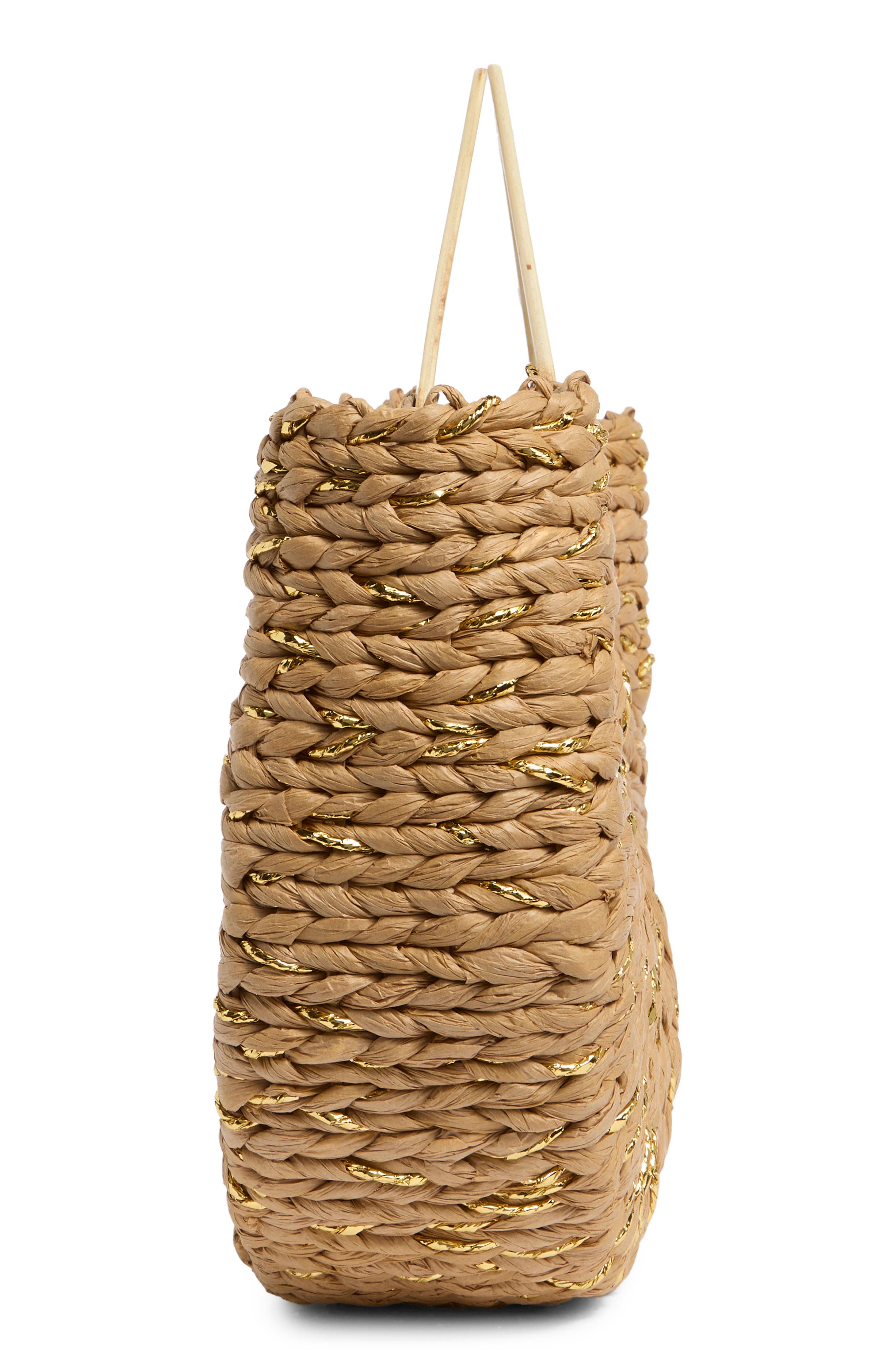 ALESSIA BIANCHI Triangle Handle East/West Tote Bag, Alternate, color, Taupe