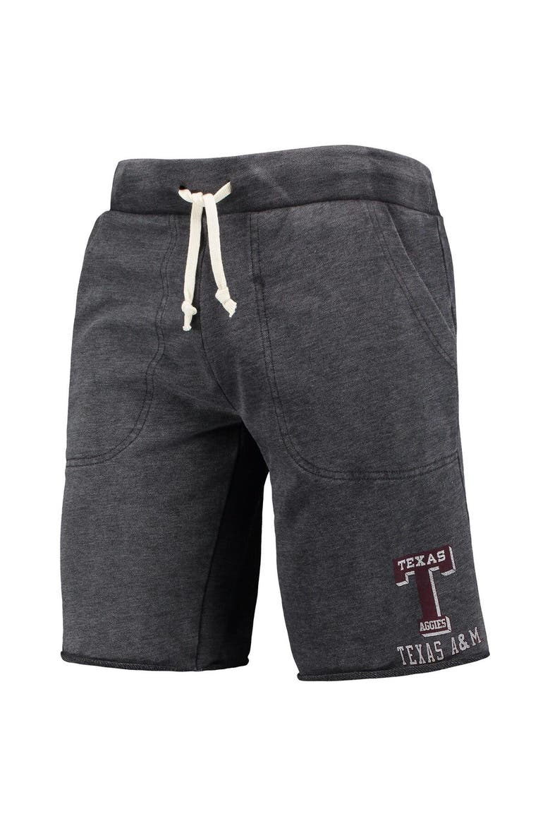Men's Heathered Black Alternative Apparel Texas A&M Aggies Victory Lounge Shorts, Alternate, color, Heather Black