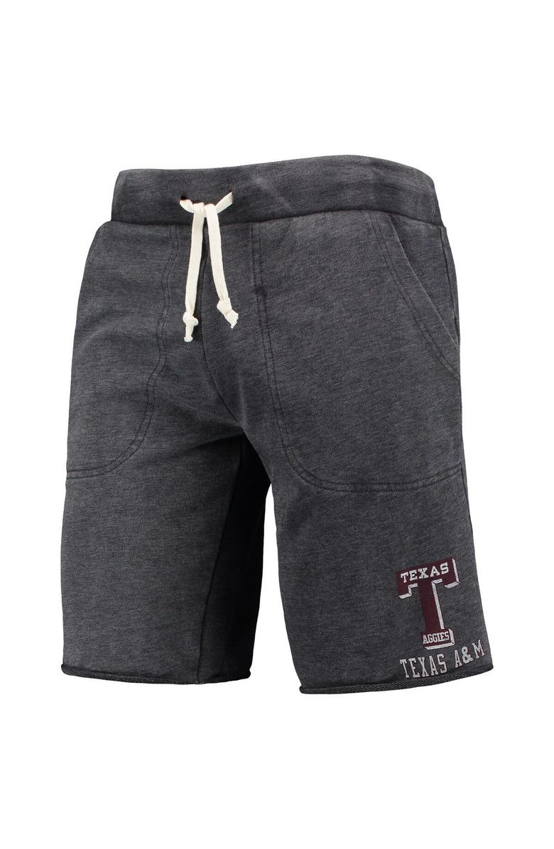 ALTERNATIVE APPAREL Men's Heathered Black Alternative Apparel Texas A&M Aggies Victory Lounge Shorts, Alternate, color, 