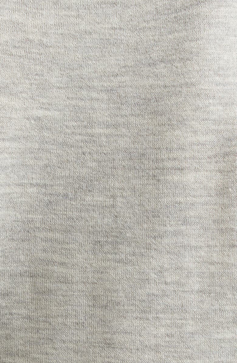 Lafayette 148 New York Short Sleeve Cashmere Crewneck Sweater, Alternate, color, Grey Heather