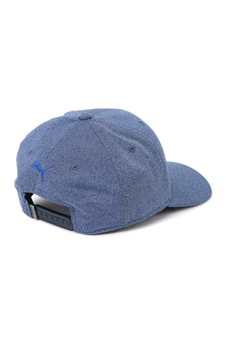 PUMA Dark Blue P 110 Snapback Cap, Main, color, 