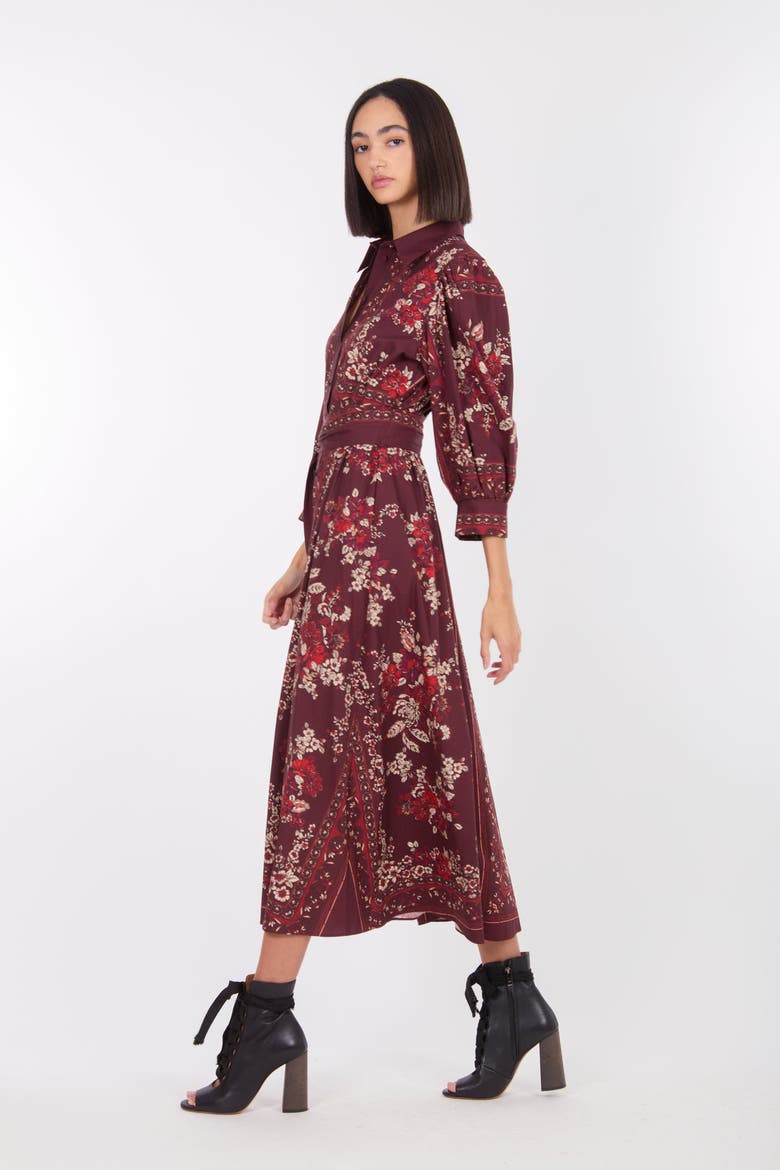 Blaine Dress, Alternate, color, Mixed Red Floral