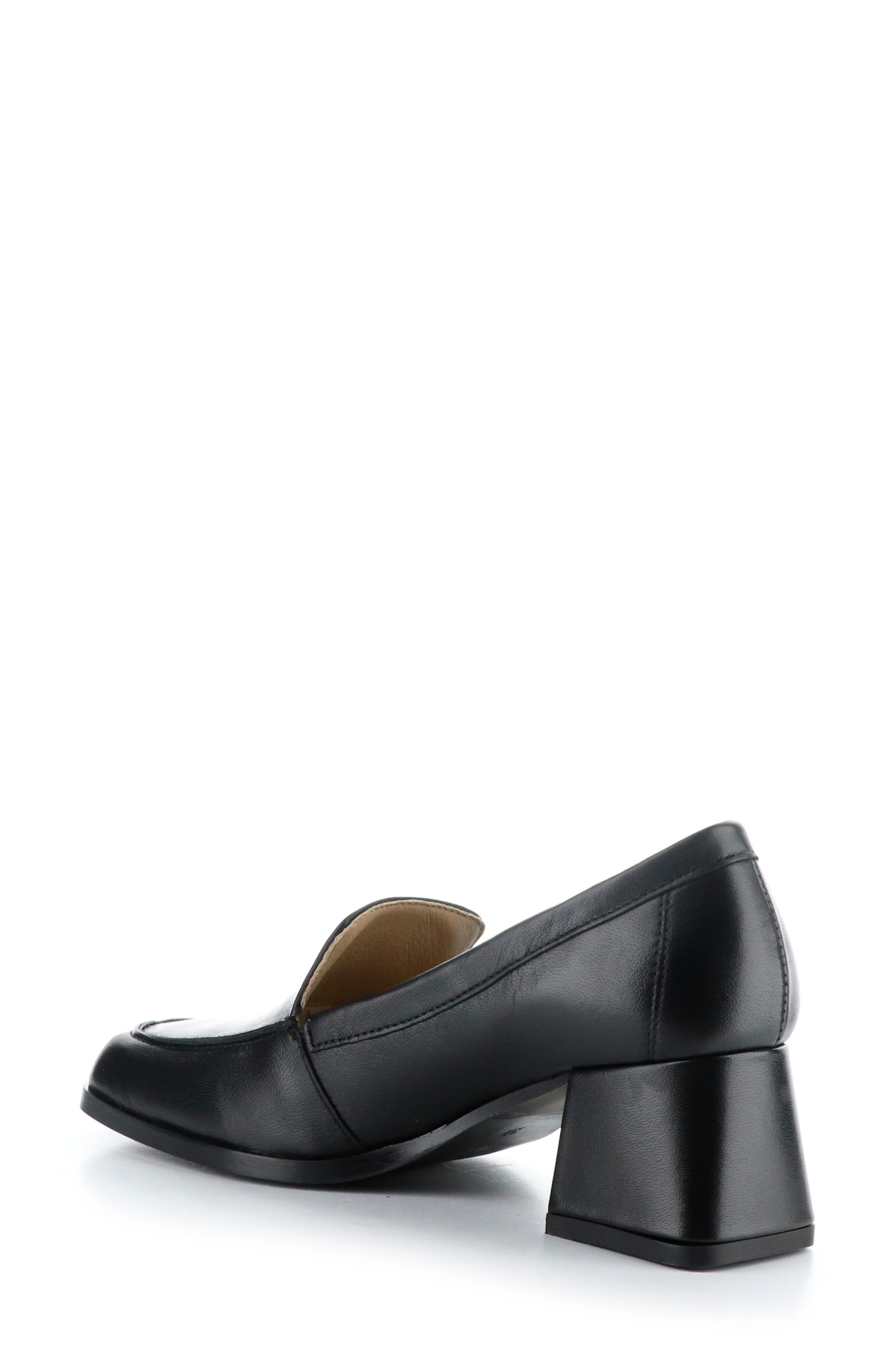 Bos. & Co. Amari Loafer Pump, Alternate, color, Black Cordero Leathe