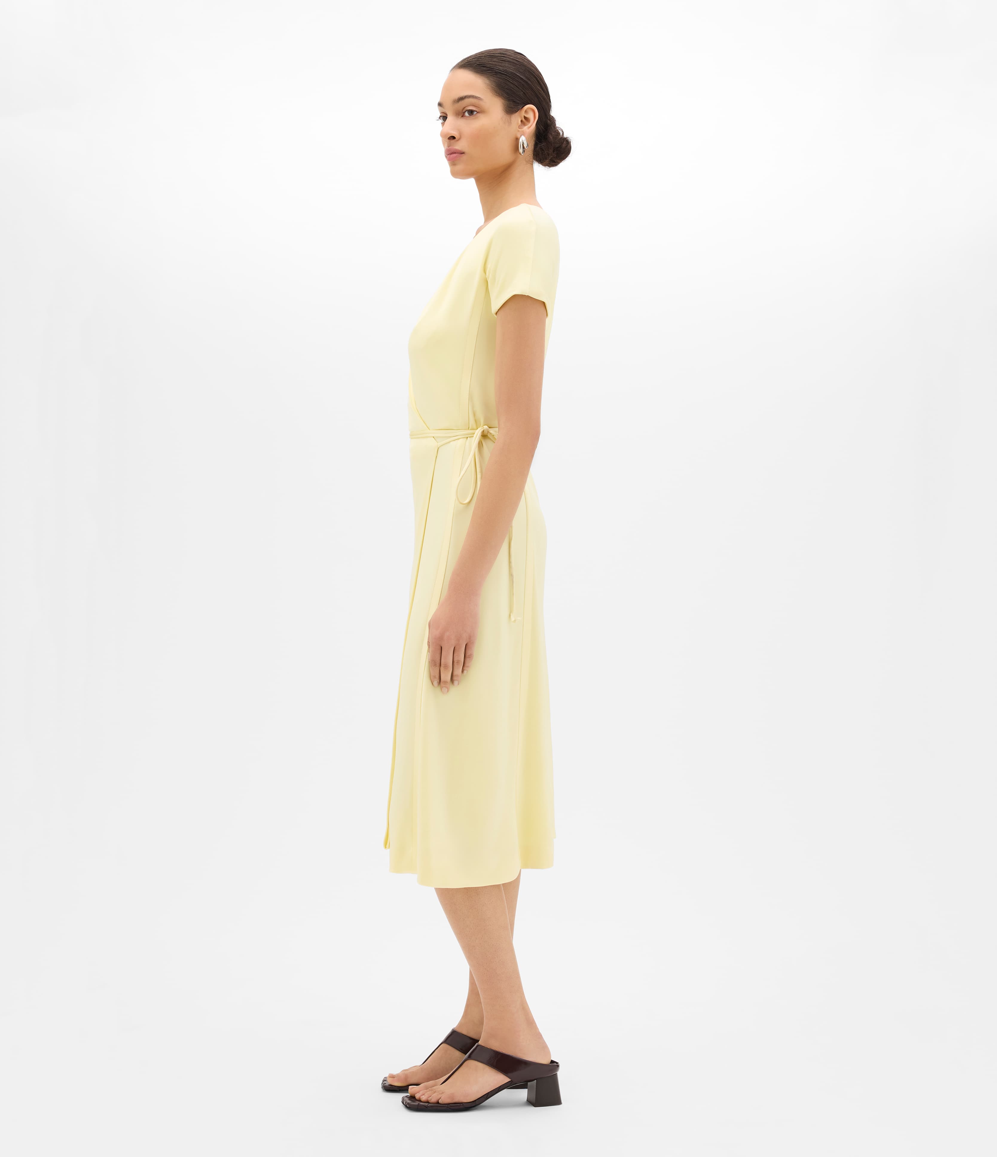 Another Tomorrow Fluid Wrap Dress (Women) | Nordstrom