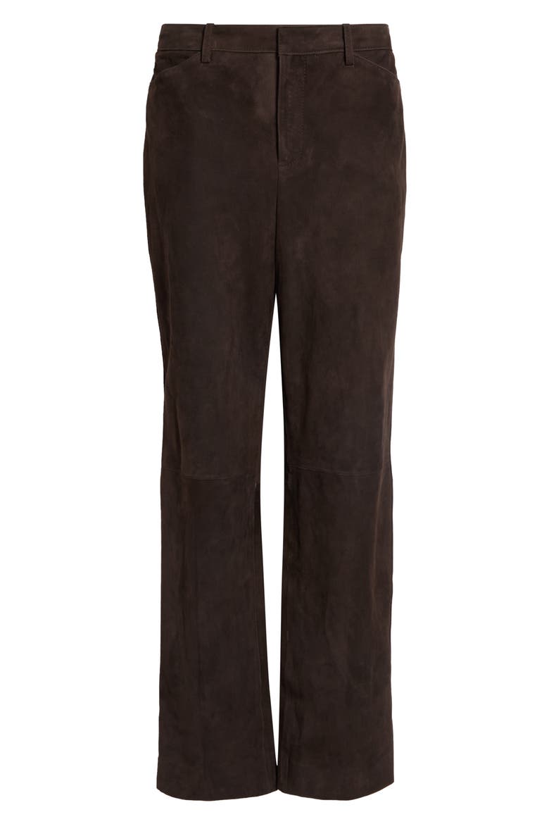 Mid-Rise Suede Pants, Alternate, color, MIDLAND