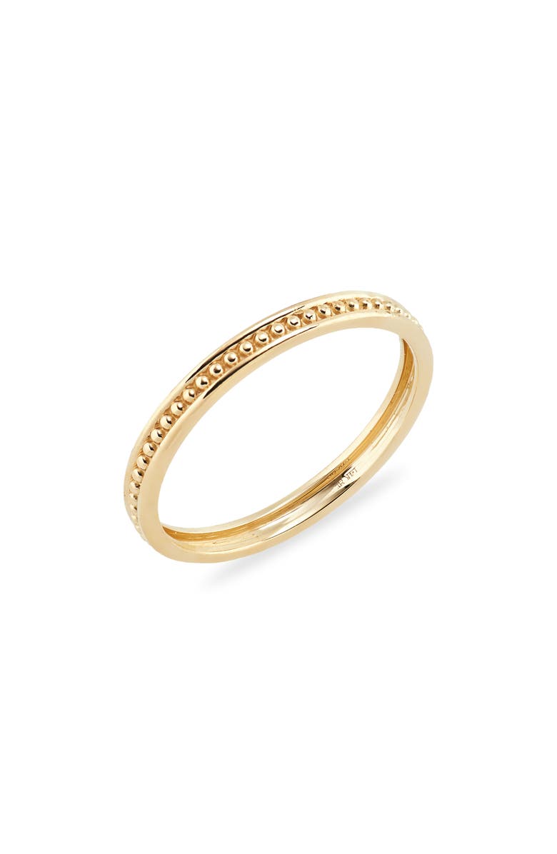 Bony Levy BLG 14K Gold Textured Stackable Ring, Main, color, 14K Yellow Gold