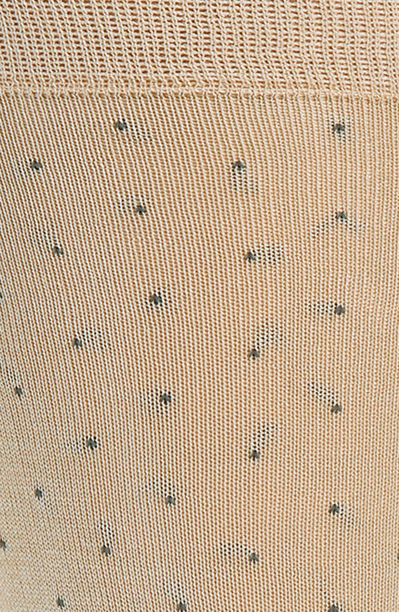 Pantherella Gadsbury Fil Coupé Dot Dress Socks, Alternate, color, Tawny