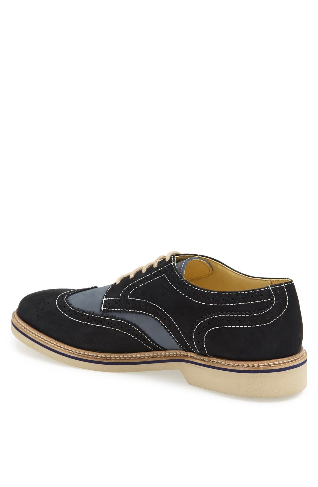 'Wing It' Suede Oxford, Alternate, color, NAVY/ BLUE