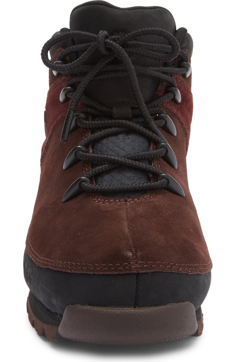 Timberland Euro Spring Mid Hiking Boot, Alternate, color, Dark Brown Suede