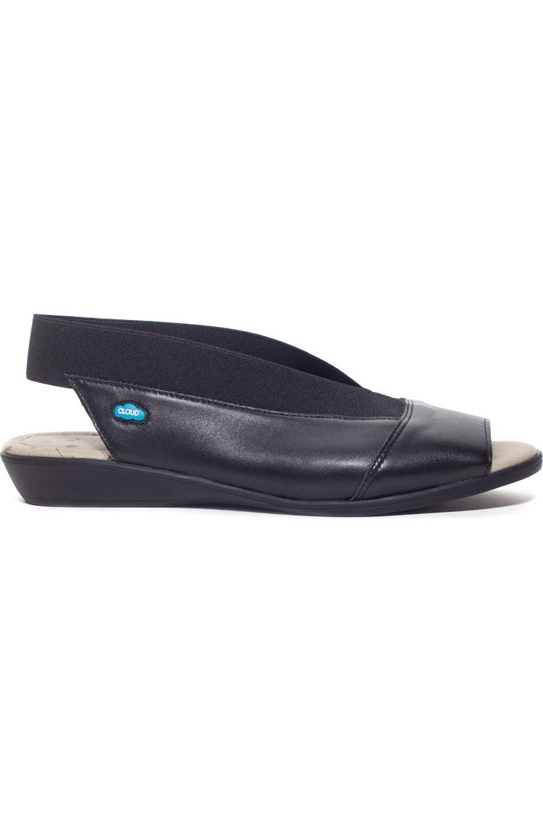 CLOUD Caliber Peep Toe Flat, Alternate, color,