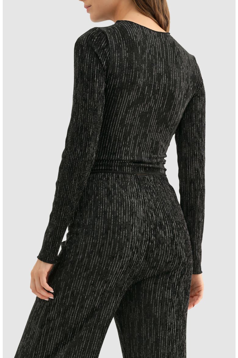 Metallic Top, Alternate, color, BLACK