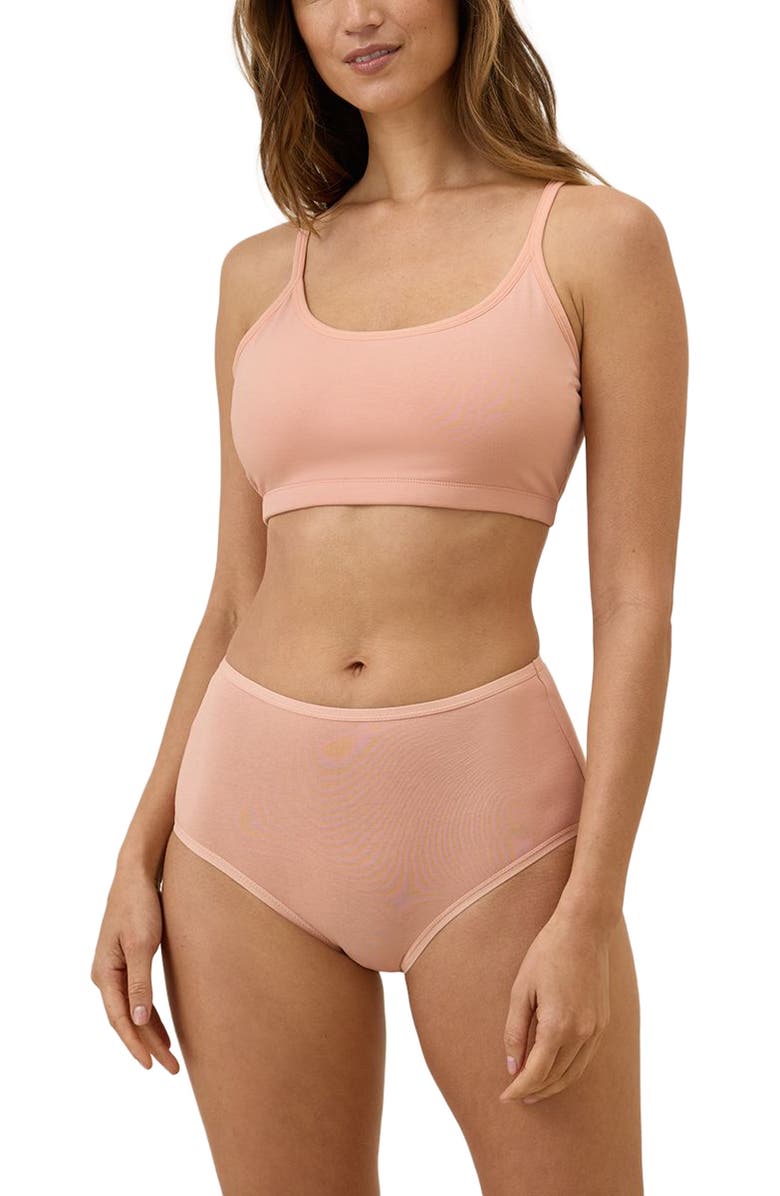 Pact Everyday High Rise Brief 5-Pack, Alternate, color, Black