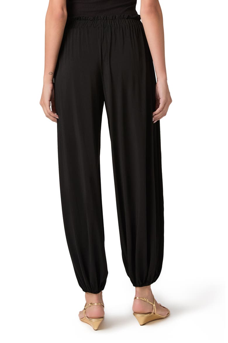 Marcine Woven Joggers, Alternate, color, BLACK