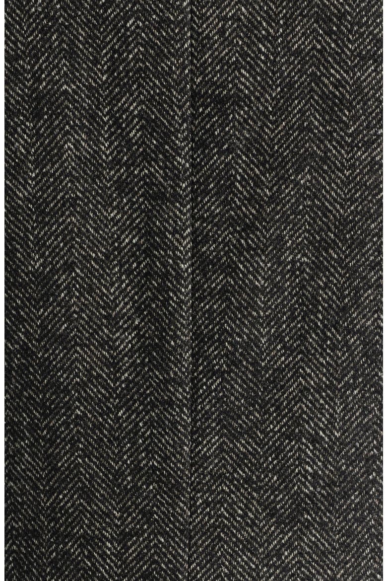 Myles Unconstructed Wool & Alpaca Blend Herringbone Sport Coat, Alternate, color, CHARCOAL