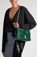 TOM FORD Mia Semishiny Python Embossed Calfskin Shoulder Bag