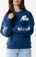 Colourful Rebel Logos Dropped Shoulder Sweat