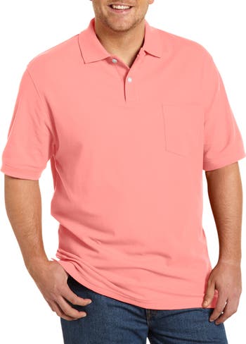 Harbor Bay by DXL Big & Tall Pocket Piqué Polo Shirt | Nordstrom