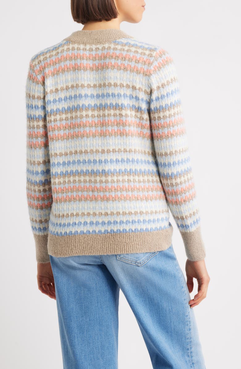 Hatley Bubble Stripes Sweater, Alternate, color, Grey