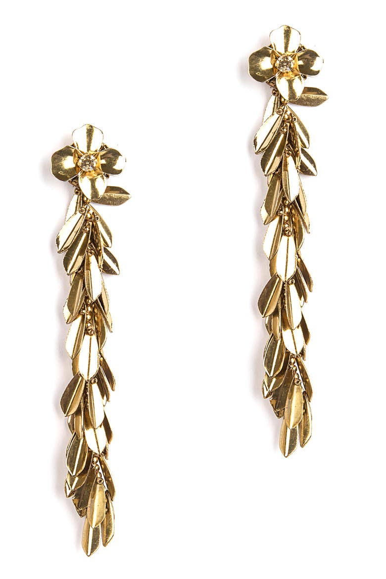 Demeter Lineral Drop Earrings, Main, color, GOLD