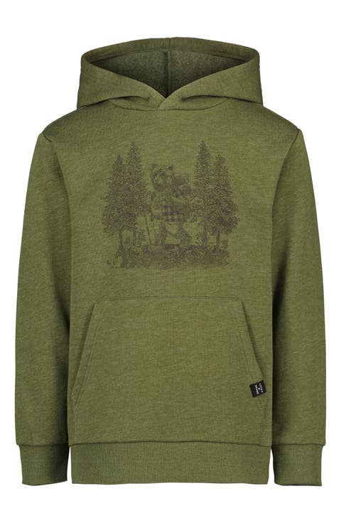 Kids' Hiking Bear Graphic Hoodie