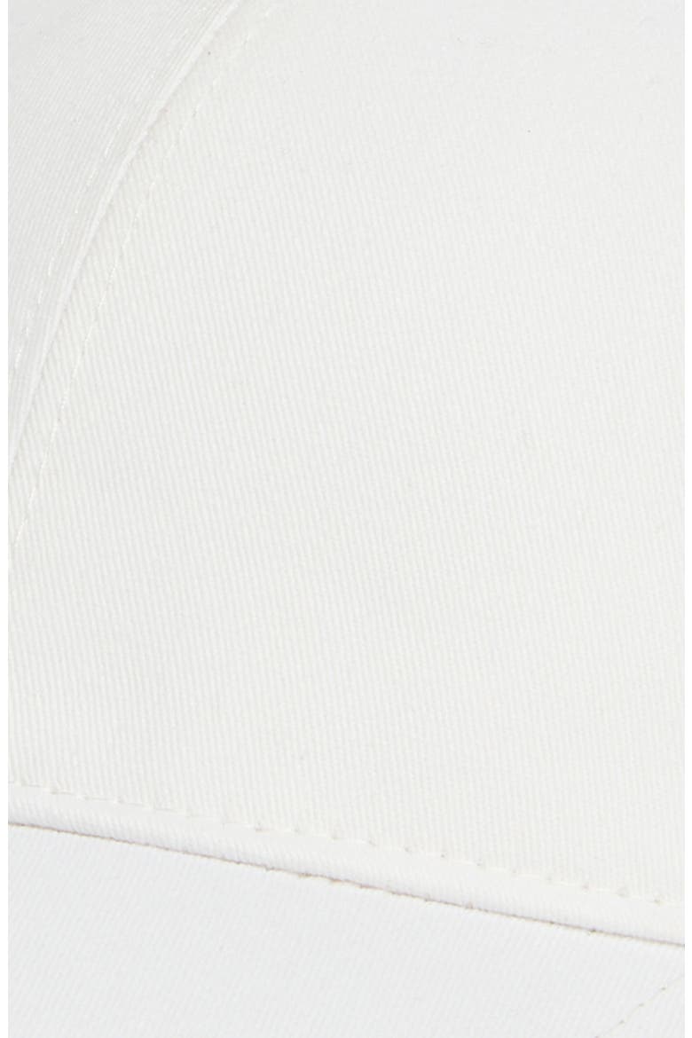 Brushed Cotton Baseball Cap, Alternate, color, WHITE