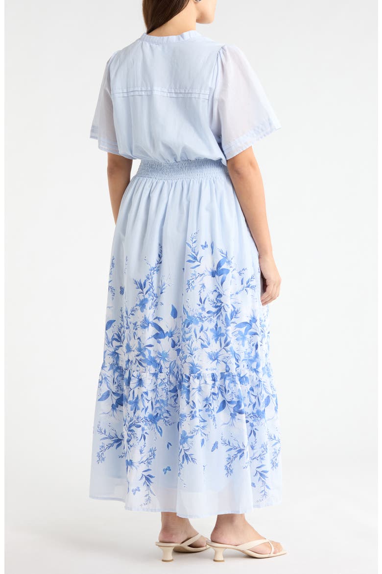 Fernie Field Janey Cotton Poplin Maxi Dress, Alternate, color, LT-BLUE