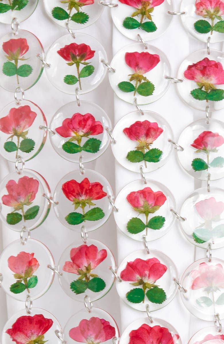 Dauphinette Chain Mail Flower Top, Alternate, color, 