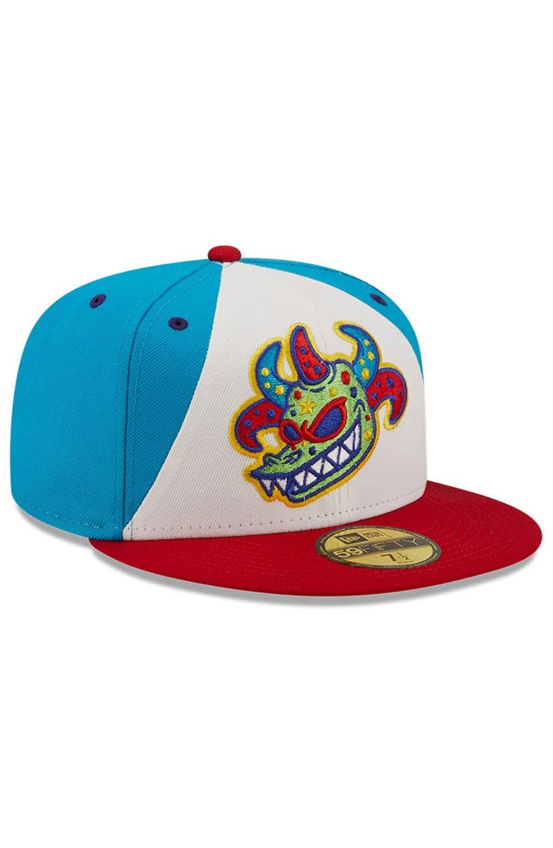 New Era Men's New Era Blue/Red Scranton/Wilkes-Barre Vejigantes Copa de la Diversion 59FIFTY Fitted Hat, Alternate, color, 