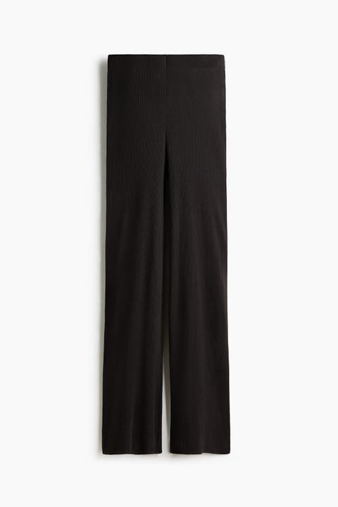 Rib-knit Trousers