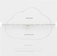 Estella Bartlett Butterfly & Faux Pearl Stretch Bracelet